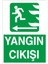 Yangın Çıkışı Sol Ok Uyarı Levhası 1