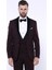 Erkek Desenli Velvet Çıkma Yaka Slim Fit Takım Elbise 2