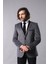 Erkek Iki Düğme Mono Yaka Velvet Slim Fit Ceket 1