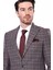 Erkek Ekose Desenli Sivri Yaka Slim Fit Ceket 2