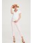 Hamile Süper Strech Tensel Skinny Fit Pantolon Toz Pembe 1081 1