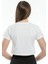 Crop Örme Brookyn Baskılı T-Shirt 4