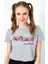 Baskılı Bisiklet Yaka % 100 Pamuk Crop T Shirt Kadın T Shirt 6001011 4