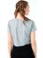 Baskılı Bisiklet Yaka % 100 Pamuk Crop T Shirt Kadın T Shirt 6001011 5