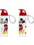 Mickey Mouse 500 ml Askılı Şeffaf Matara (Kırılmaz) 1