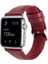 Apple Watch Uyumlu 38 mm Deri Kordon Kırmızı 2