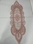 Runner Kadife Dantelli (36X120CM) Pembe 1