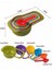 Pratik Ölçü Kaşığı Kabı 5'li Şeker Baharat Sıvı Ölçer Aparat 5
