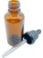 Cam Amber Şişe Top Uç Cam Damlalık Kırılır Kapak Siyah 30 ml 10'lu 2