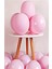 Pembe Makaron Pastel Balon 10 Adet 1