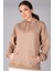 Sweetness Kadın Bej Kapüşonlu Sweatshirt 2