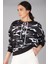 Sweetness Kadın Kamuflaj Desenli Önü Bağcıklı Oversize Sweatshirt 5