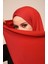 Viskon Pamuk Penye Şal - Kırmızı 1