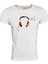 Unisex Slim Fit Beyaz Ön Dijital Baskılı T-Shirt 1