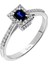Pırlanta ve Oktagon Kesim Safir Taşlı Yüzük 0417R0238 2