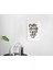 Gift Coffee Tasarımlı Dekoratif Ahşap Beyaz Çerçeveli Tablo-48 1