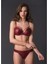 459 Deri Kumaşlı Brazil String Külot - Bordo 2