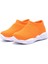 Ultra Hafif Memory Foam Iç Taban Çocuk Triko Spor Ayakkabı Neon TURUNCU-M-1002 2
