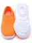 Ultra Hafif Memory Foam Iç Taban Çocuk Triko Spor Ayakkabı Neon TURUNCU-M-1002 5
