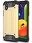 Caseworld Samsung Galaxy A01 Core Kapak Çift Katmanlı Zırh Tank Kılıf Gold 1