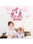 Çocuk Odası Pembe Çiçekler Içinde Sevimli Unicorn 4