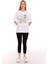 Kadın Oversize Cat Couple Baskılı Tshirt 2