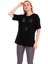 Kadın Oversize Taş Işlemeli Minik Ayıcık Baskılı Tshirt 1