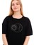 Kadın Oversize Moon & Sun Baskılı Tshirt 1
