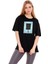 Kadın Oversize Being Human Baskılı Tshirt 1