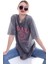 Kadın Oversize Nevada Baskılı Tshirt 5