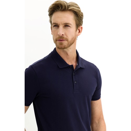 Kiğılı Polo Yaka Slim Fit T-Shirt
