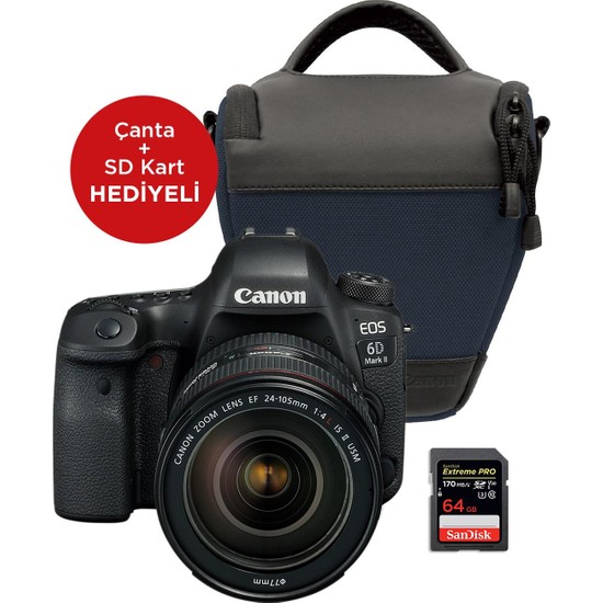 Canon Eos 6d Mark Iı Kit Fotoğraf Makinesi (Hediye Seti Ile) (Canon Eurasia Garantili)