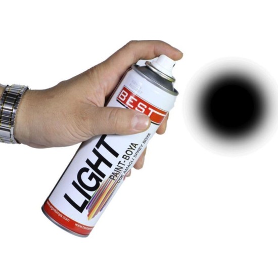 Best Light Siyah Akrilik Takviyeli Sprey Boya 250 Ml Fiyatı