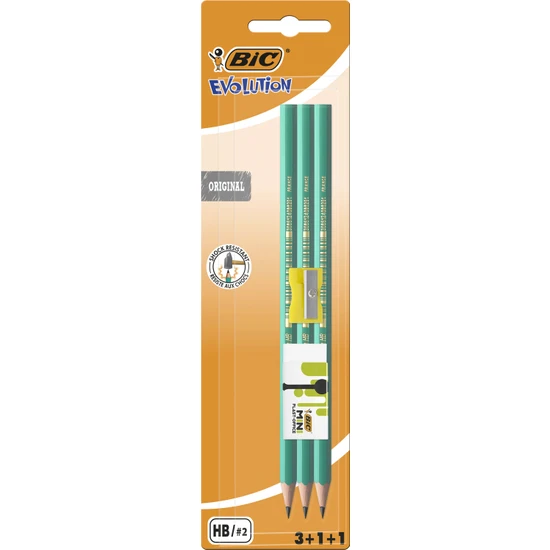 Bic Evolution 650 HB Kurşun Kalem Seti 3'lü + Silgi + Kalemtıraş Bic Evolution 650 HB Kurşun Kalem Seti 3'lü + Silgi + Kalemtıraş