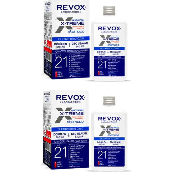 Revox X-Treme Dökülen  ve Geç Uzayan Saçlara Özel Bakım Şampuanı