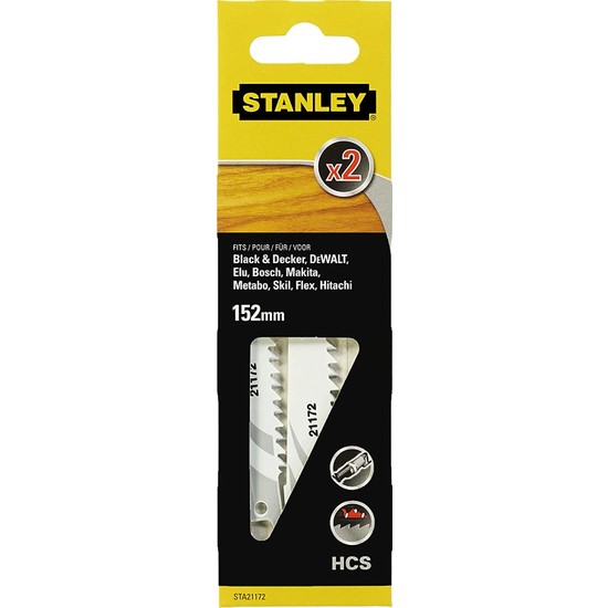 Stanley STA21172 Hcs 152MM Hızlı Kesim Tilki Kuyruğu Bıçağı Ahşap ve Plastik Için
