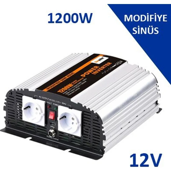 Carspa 1200W 12V Modifiye Sinüs Inverter