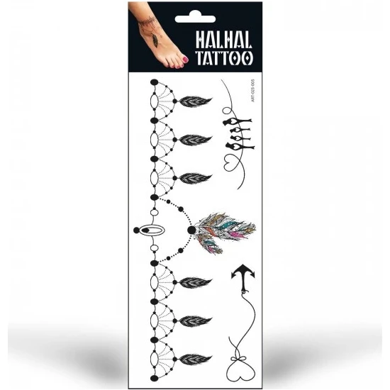 Artikel Halhal Geçici Tattoo -5, Bilek Tattoo, Ayak Tattoo, Geçici Dövme