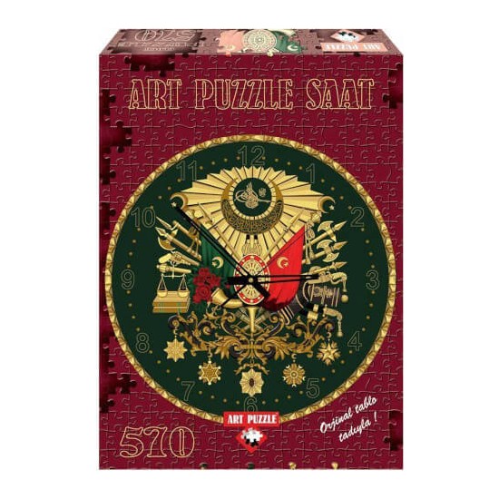 Art Puzzle Saatli Yaldızlı Osmanlı Arması (570 Parça)