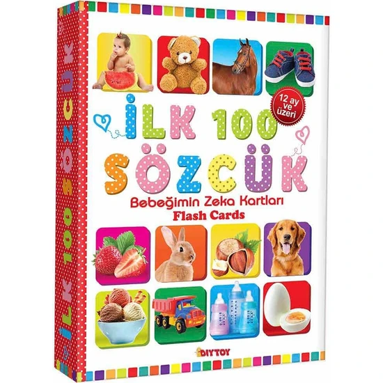 Diy Toy Bebeğimin Zeka Kartları: Ilk 100 Sözcük