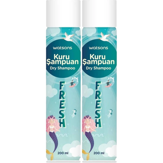 Watsons Kuru Şampuan Fresh 200 ml 2li Set