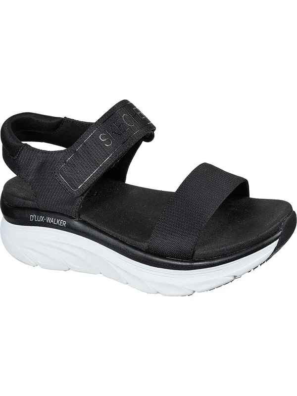 Skechers D'LUX WALKER - NEW BLOCK Kadın Siyah Sandalet - 119226 BLK