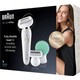 Braun Silk-épil 9 Flex 9020 SensoSmart Kablosuz Islak & Kuru Kullanım 7 Ek Parçalı 3'ü 1 Arada Epilatör Braun Silk-épil 9 Flex 9020 SensoSmart Kablosuz Islak & Kuru Kullanım 7 Ek Parçalı 3'ü 1 Arada Epilatör