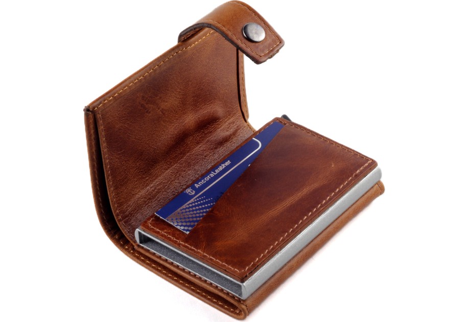 Ancora Leather Deri Crazy Mekanizmalı Cüzdan görsel 7