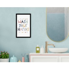Bk Home Banyo Dekoratif Ahşap Siyah Çerçeveli Tablo-1