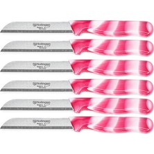 Solingen Mermer Desenli Mercan 6’lı Meyve Bıçağı Seti