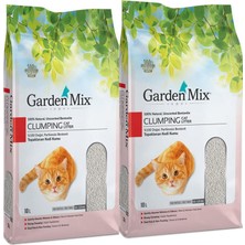 Melek Store  Gardenmix Bentonit Parfümsüz Ince Kedi Kumu 10 Lt 2 Li Paket