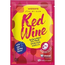 Watsons Red Wine Ha Kağıt Maske Antioksidan 1 Adet
