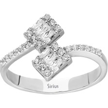 Sirius 0,41 Karat Ikili Baget Pırlanta Yüzük 0417R0245