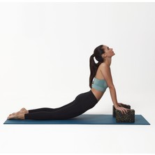Actifoam Yoga Blok 2'li Set Yoga Köpüğü Siyah + Turuncu Orta Sert